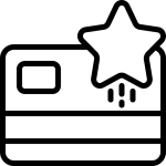 Disegno stilizzato bianco e nero carta con stella in alto a destra su sfondo trasparente